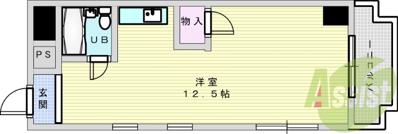 8階の間取り図