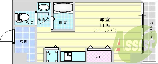 4階の間取り図