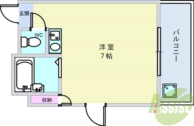 2階の間取り図