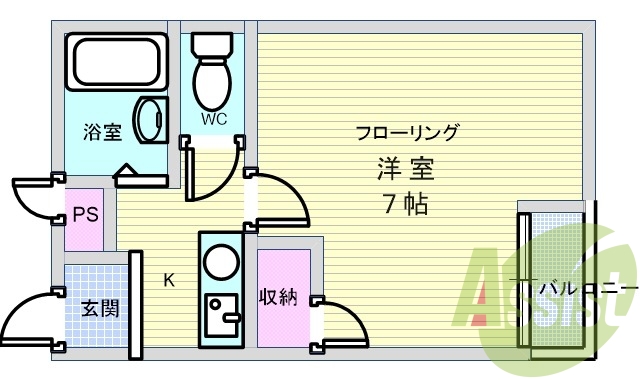 1階の間取り図