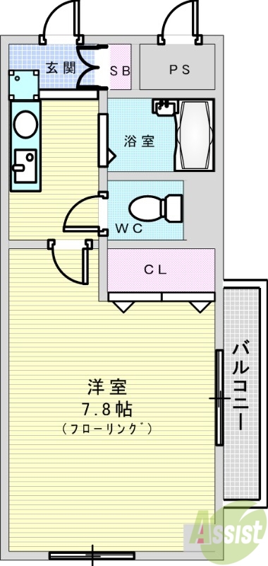 1階の間取り図