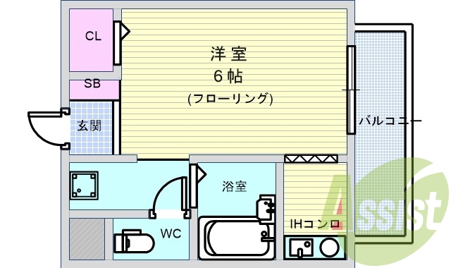 2階の間取り図