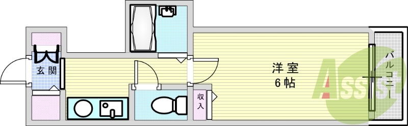 2階の間取り図