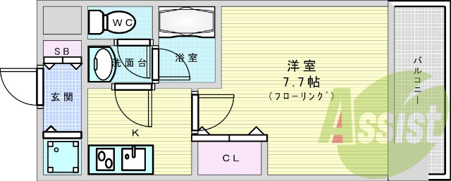 8階の間取り図