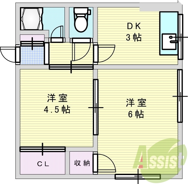 2階の間取り図