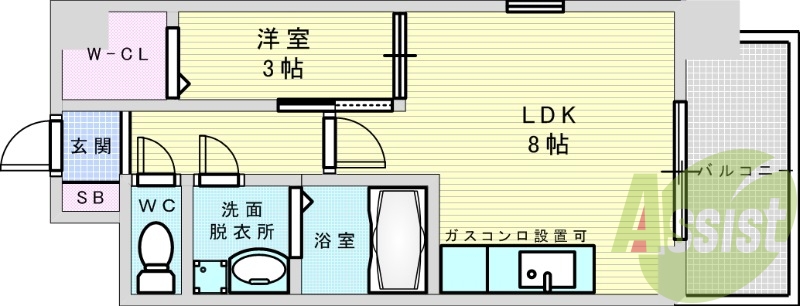 2階の間取り図