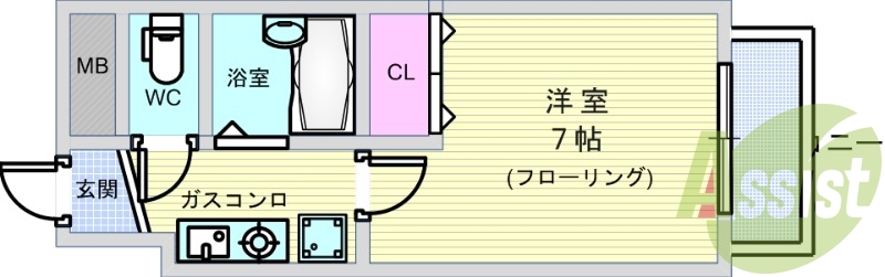 1階の間取り図