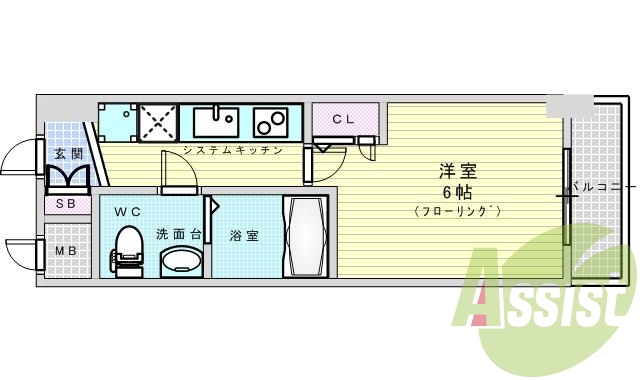 5階の間取り図