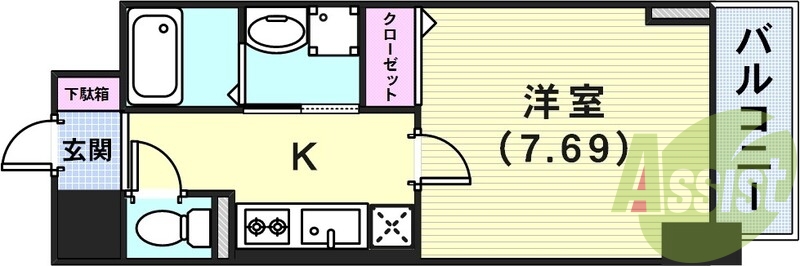 4階の間取り図