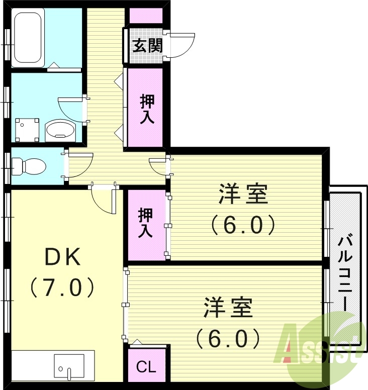1階の間取り図