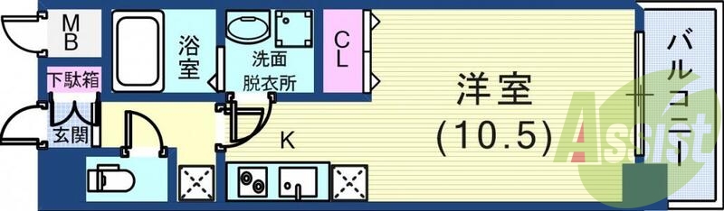2階の間取り図