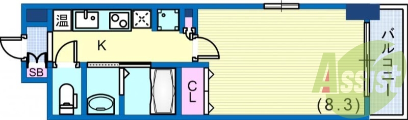 4階の間取り図