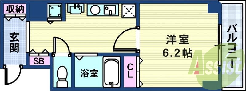 阪急春日野道駅、あで歩いて4分の場所にあります。