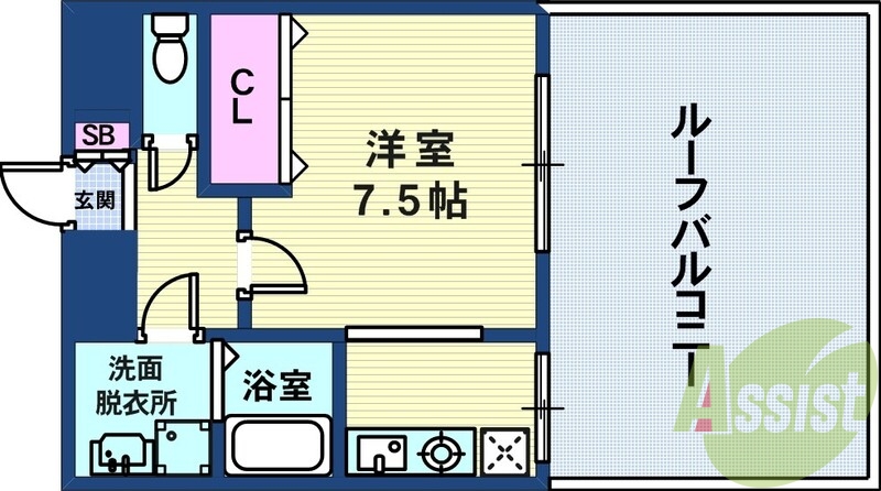 6階の間取り図