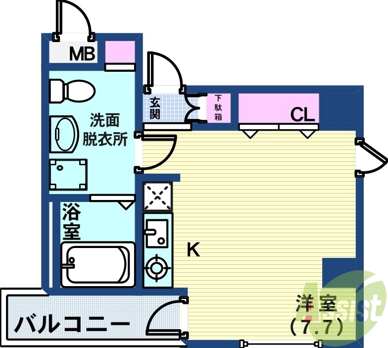 2階の間取り図