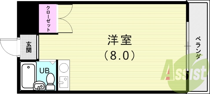2階の間取り図