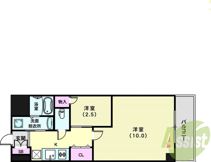 4階の間取り図