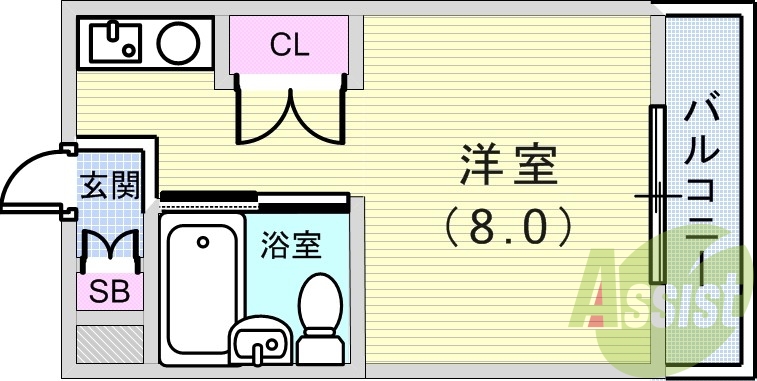 4階の間取り図