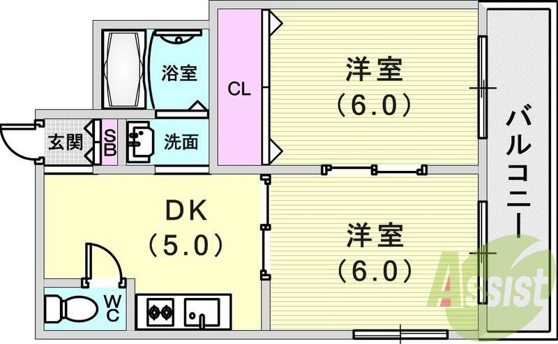使いやすい間取りです。