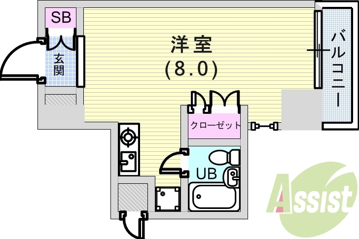 2階の間取り図