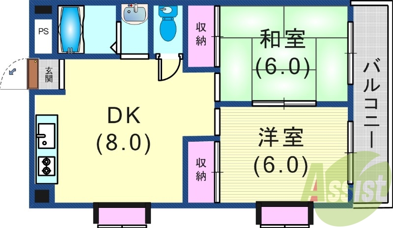 使いやすい間取りです。