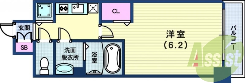 9階の間取り図