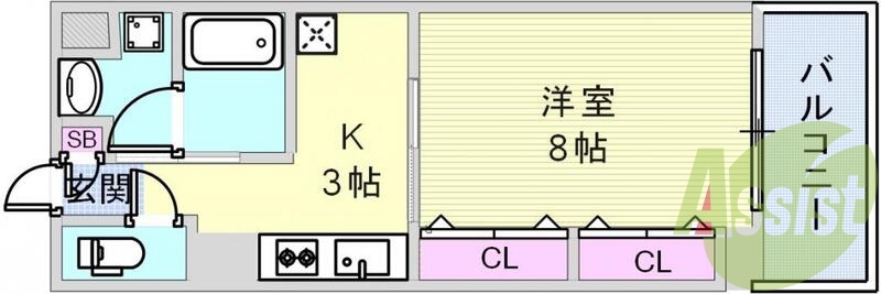 2階の間取り図