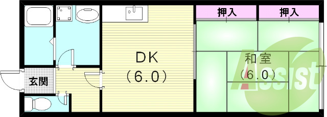 2階の間取り図