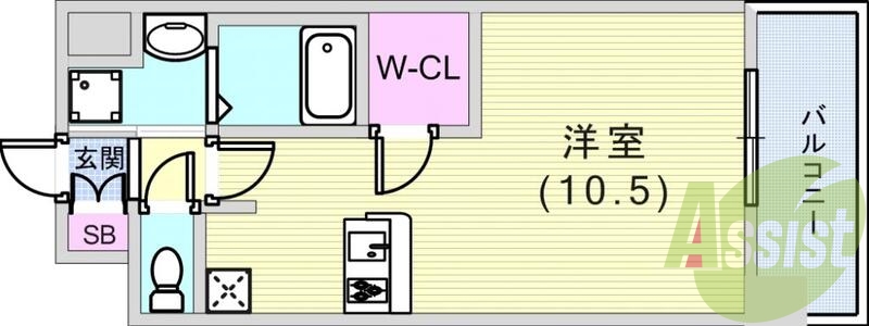 8階の間取り図