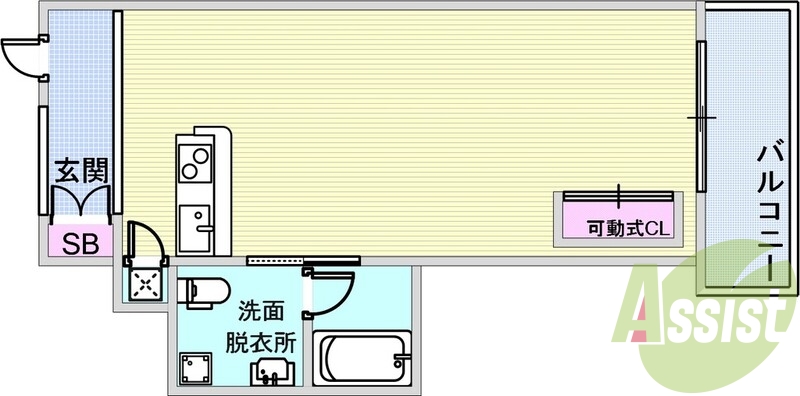 6階の間取り図