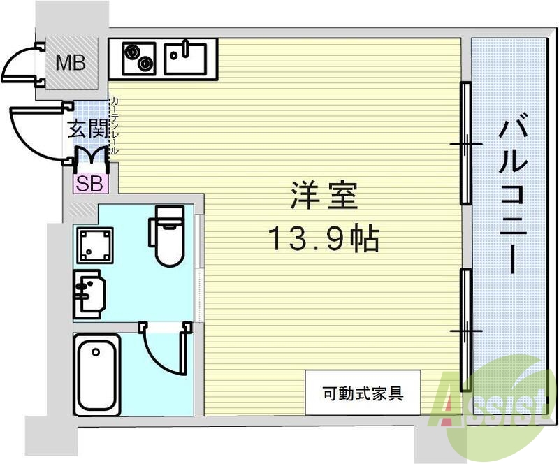 4階の間取り図