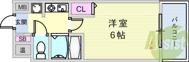 8階の間取り図