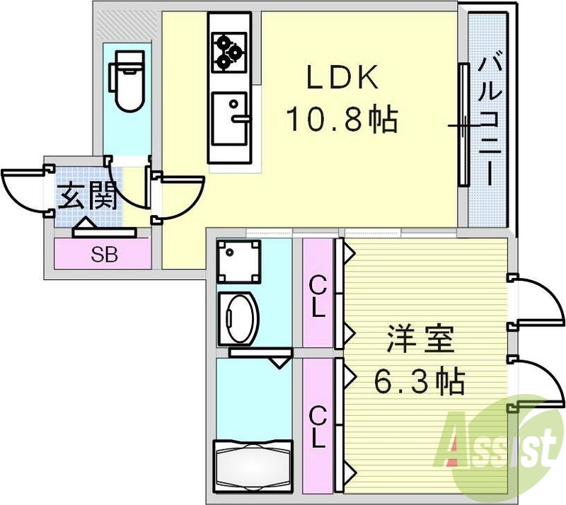 オール洋室１ＬＤＫ