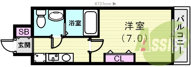 9階の間取り図