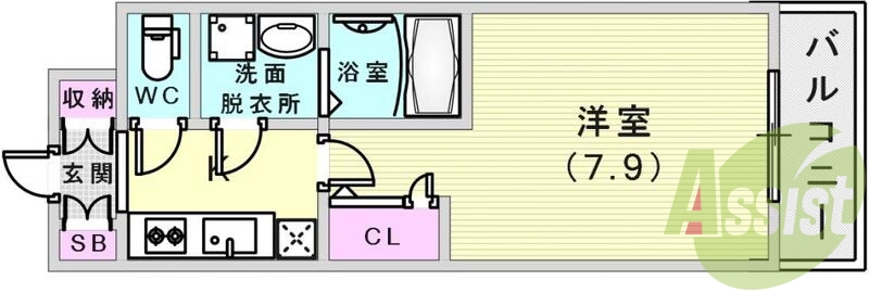 5階の間取り図