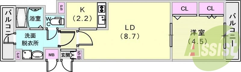 3点セパレート、人気の1ＬＤＫです！