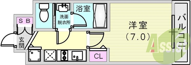 7階の間取り図