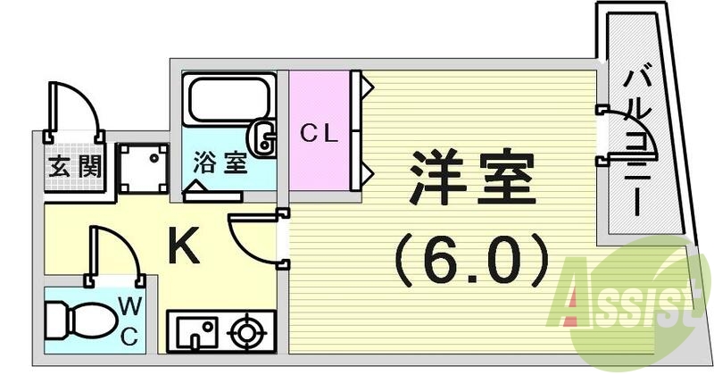 2階の間取り図