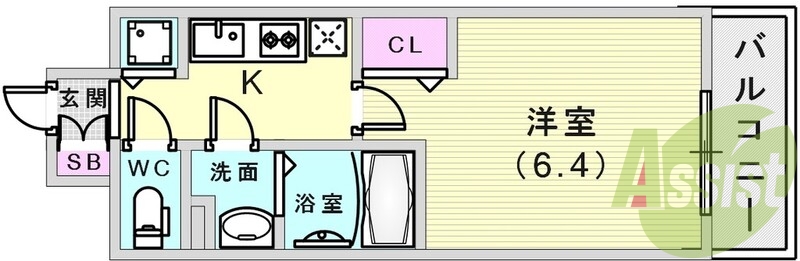 4階の間取り図