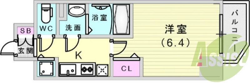 9階の間取り図