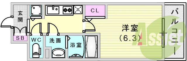 4階の間取り図