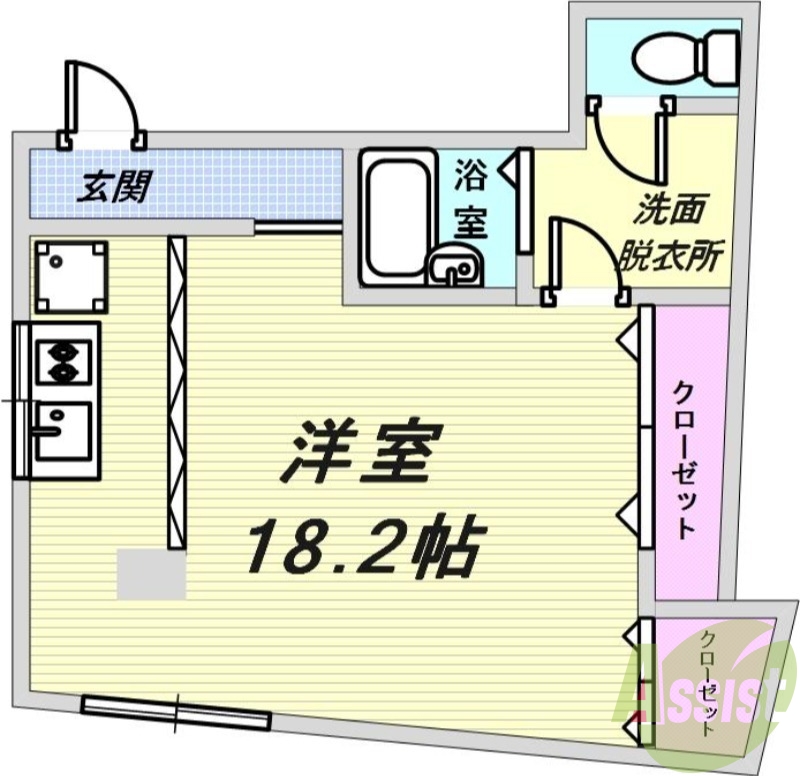 1階の間取り図