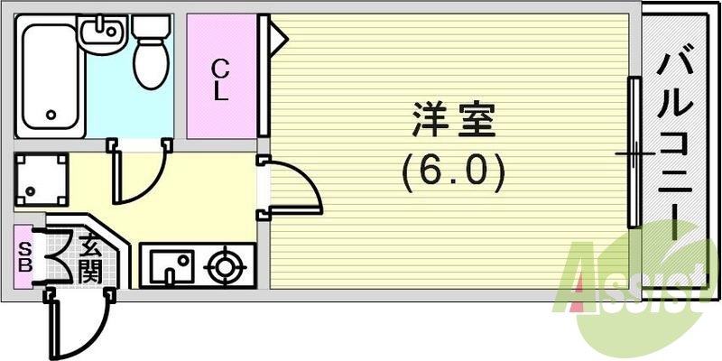 単身向けの物件です