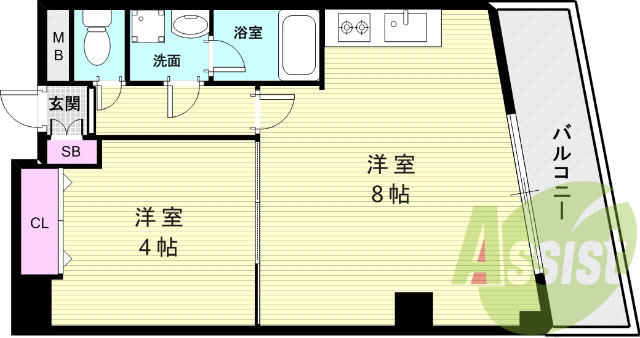 9階の間取り図