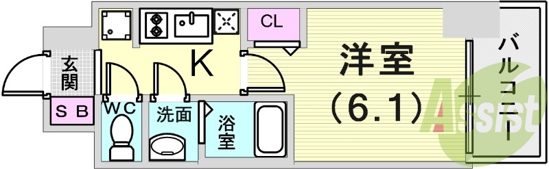 使いやすい間取りです。