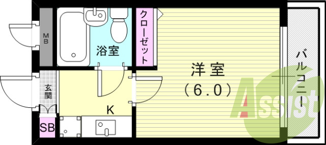 4階の間取り図