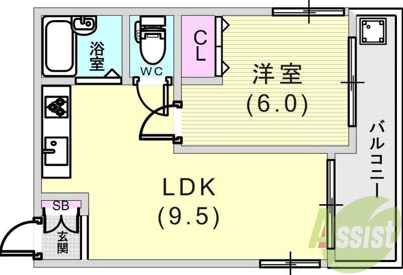 2階の間取り図