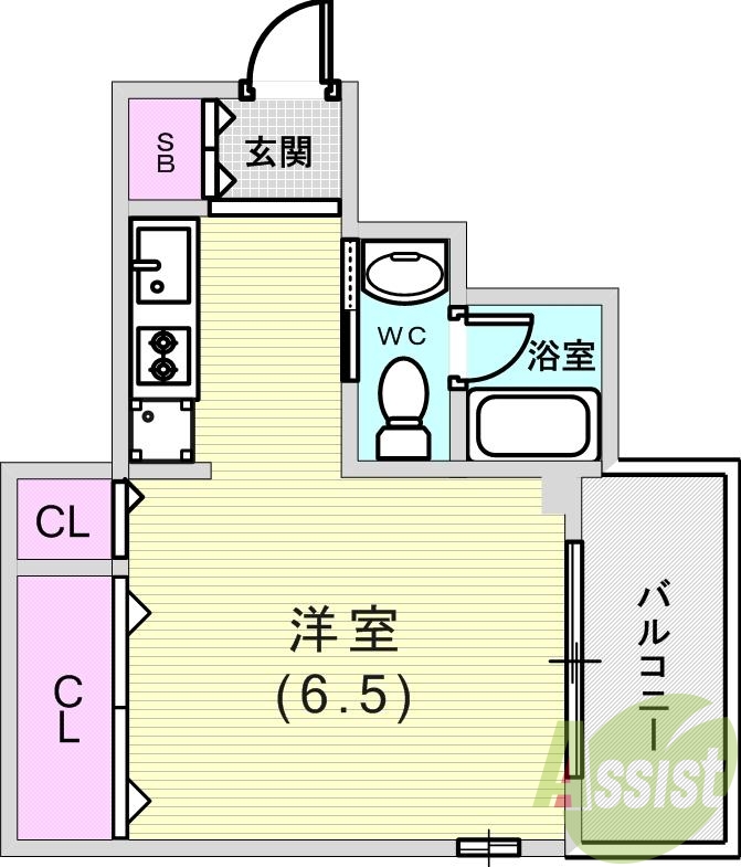 5階の間取り図