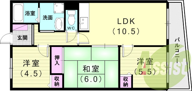 3階の間取り図