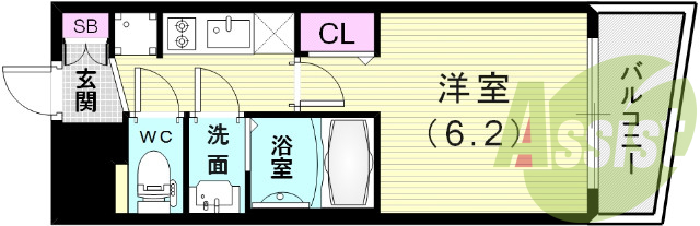 9階の間取り図